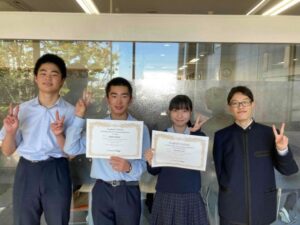 高校生英語ディベート千葉県大会 初出場で３位獲得！！