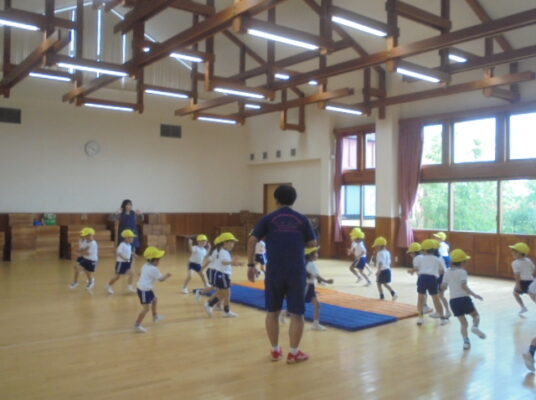 年中、今日から運動遊び