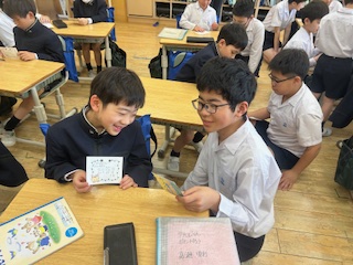 Grade 2 meets new Grade 6 Big Brothers and Big Sisters